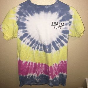 Thalia surf California t shirt tie dye